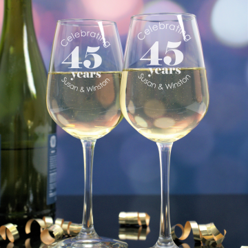 Celebrate With Us | Personalized 12.5oz Wine Glass